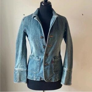 5th Street | Fitted Jean Blazer